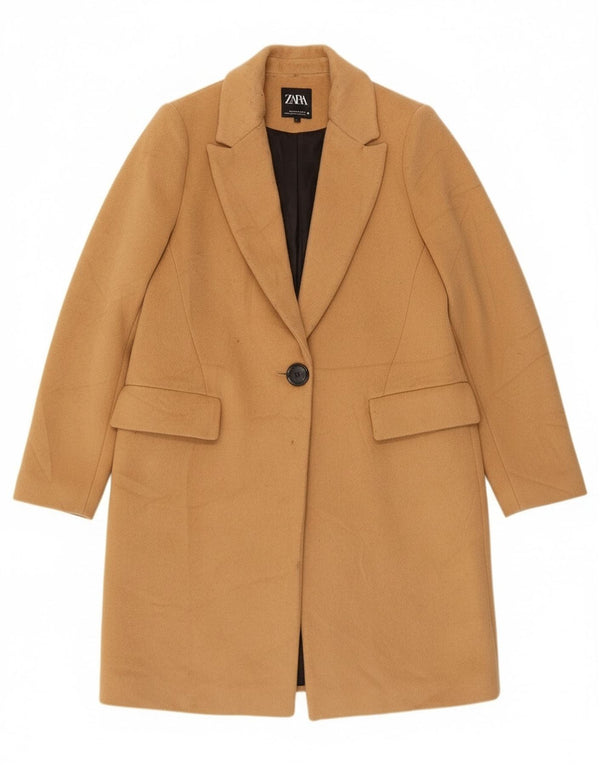 Zara Mujer Abrigo UK 44 Medio Beige