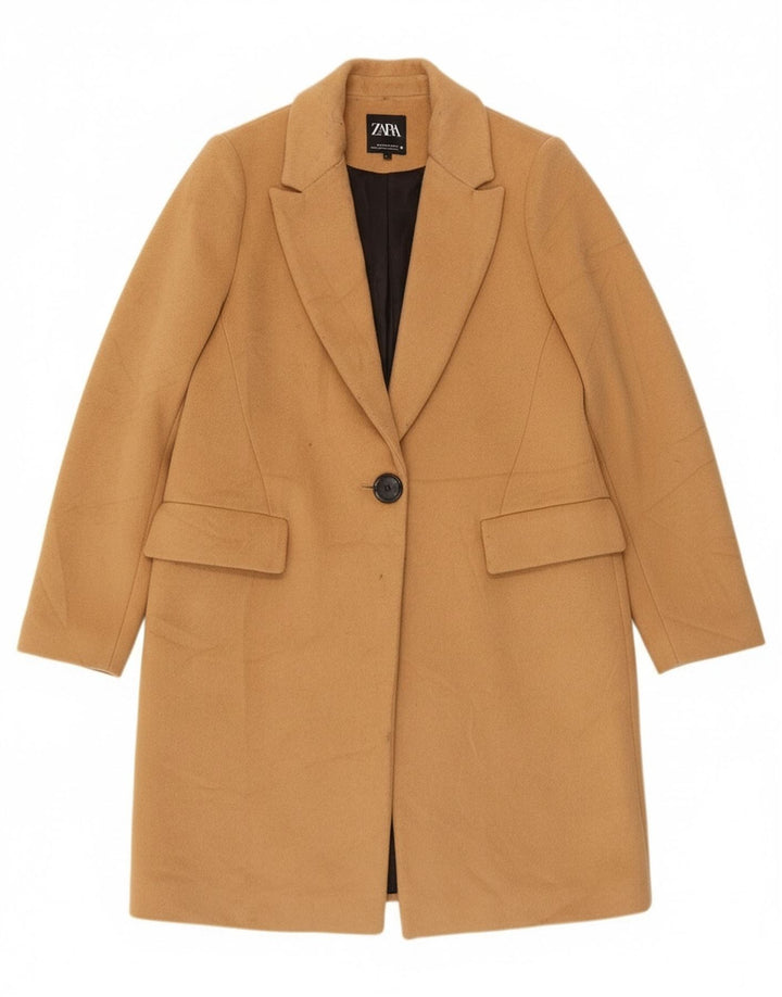 Zara Mujer Abrigo UK 44 Medio Beige