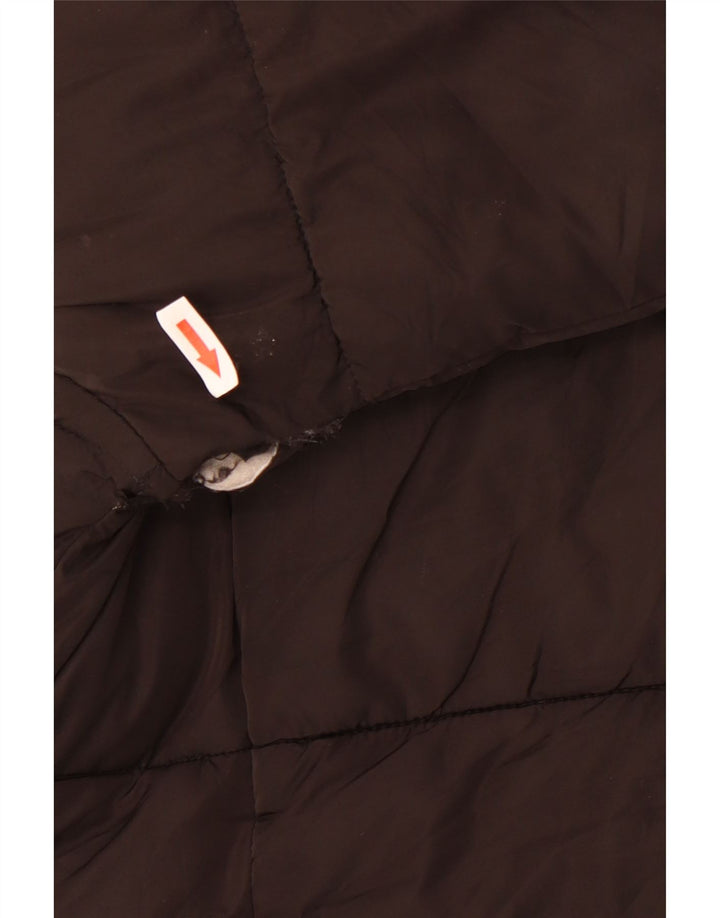 Topshop Chaqueta acolchada extragrande para mujer UK 12 Mediana Poliéster negro