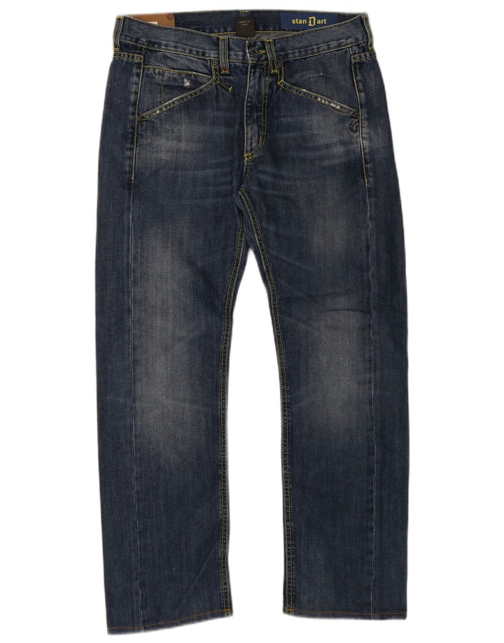 Dondup Vaqueros rectos estándar para hombre W32 L28 Azul marino