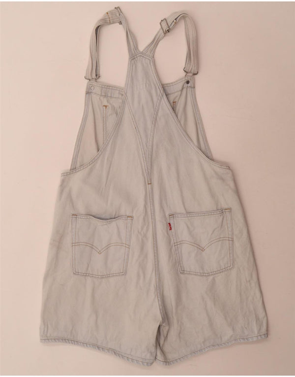 Levi's Mujer Peto Denim Shorts Grande W34 Algodón Azul
