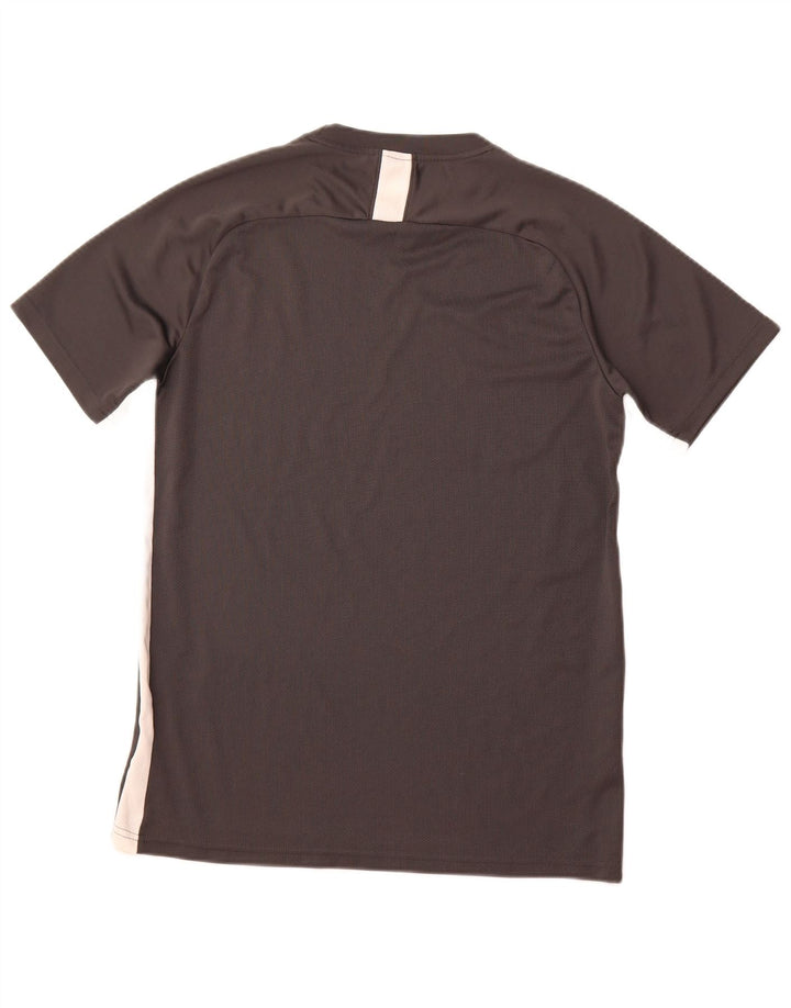 NIKE Camiseta gráfica para hombre Top grande gris color block poliéster