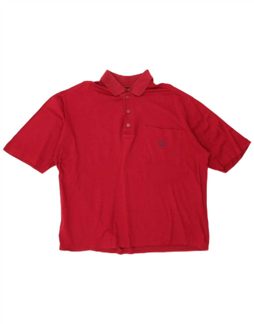 PAUL & SHARK Polo para hombre grande rojo