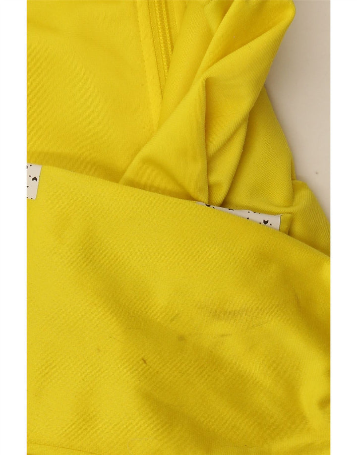 ADIDAS Chaqueta superior de chándal para mujer Reino Unido 16 Poliéster amarillo grande