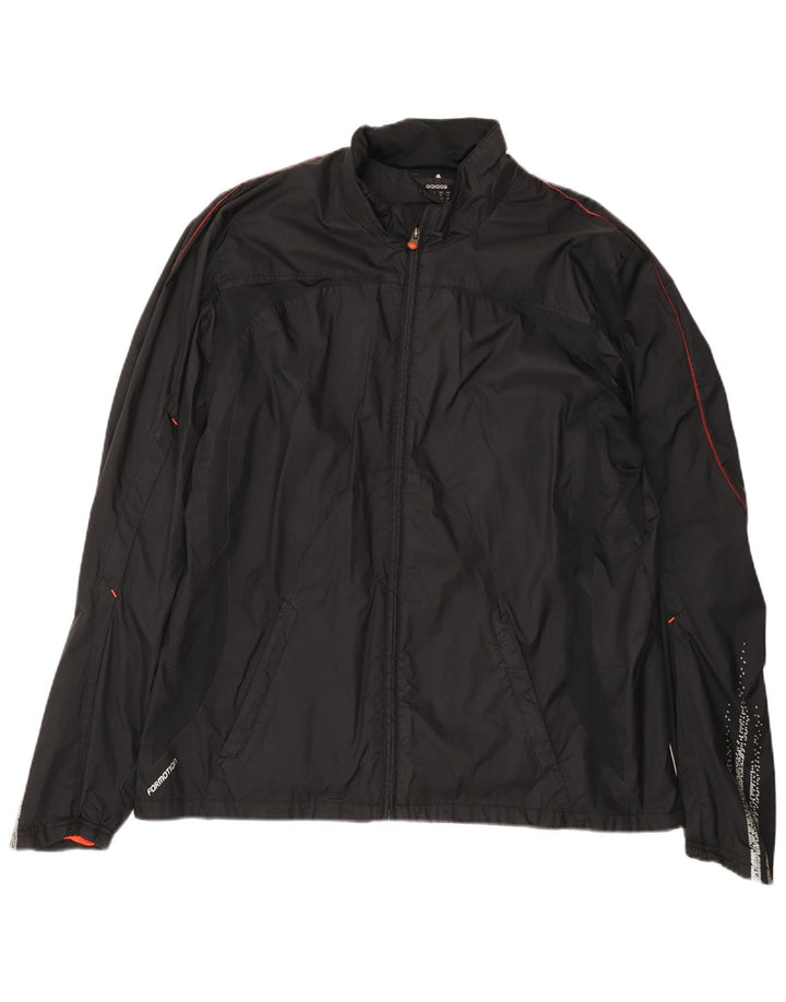 Adidas Climacool - Chaqueta impermeable para hombre, talla 42, XL, poliéster negro