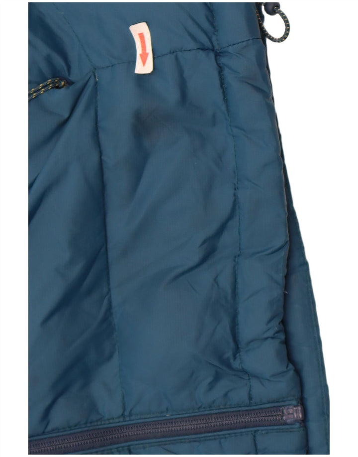Chaqueta acolchada con capucha para hombre Mountain Warehouse ES 36 Small Azul Colorblock