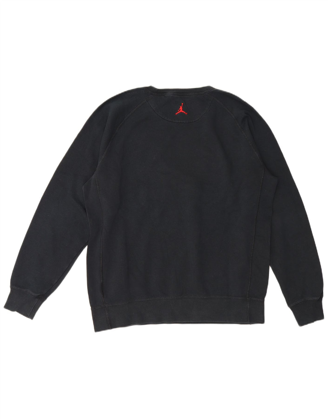 Jordan - Sudadera con gráfico para hombre, talla grande, algodón negro