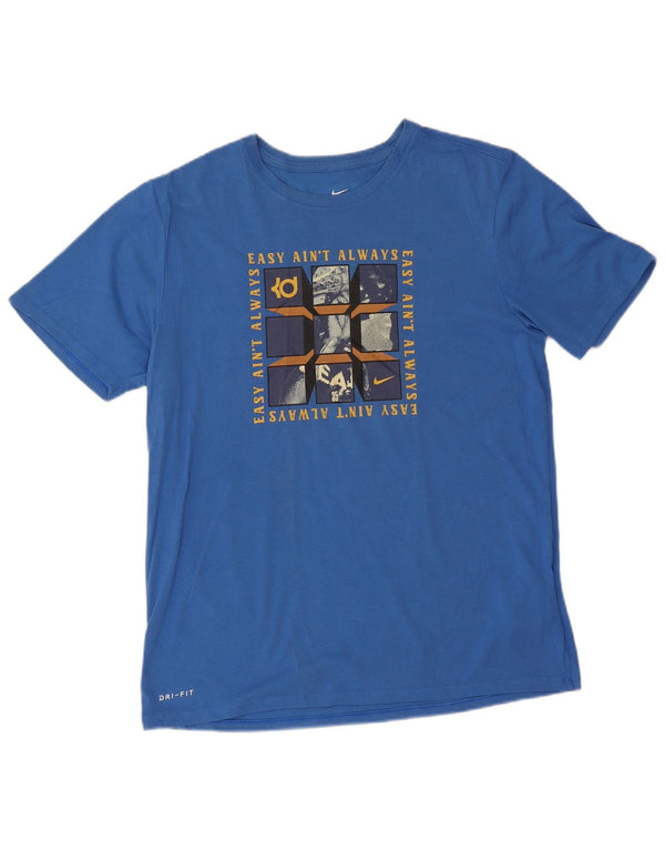 Nike Camiseta Dri Fit Graphic para niños 15-16 años XL Algodón Azul