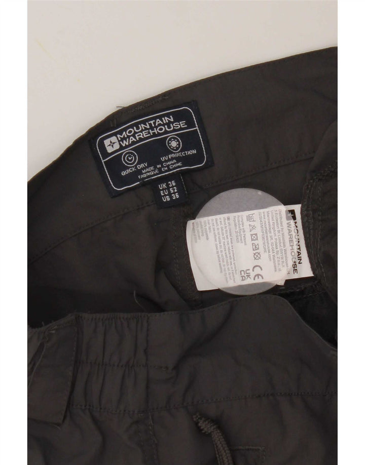 Pantalones cortos tipo cargo para hombre Mountain Warehouse W36 Nylon gris grande
