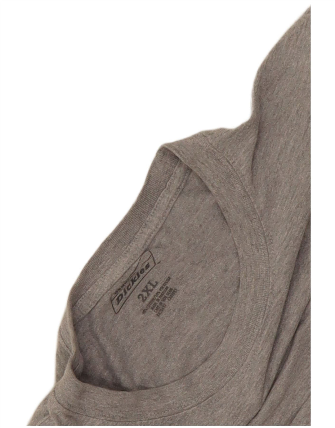 Dickies - Camiseta de manga larga para hombre, talla 2XL, algodón moteado gris