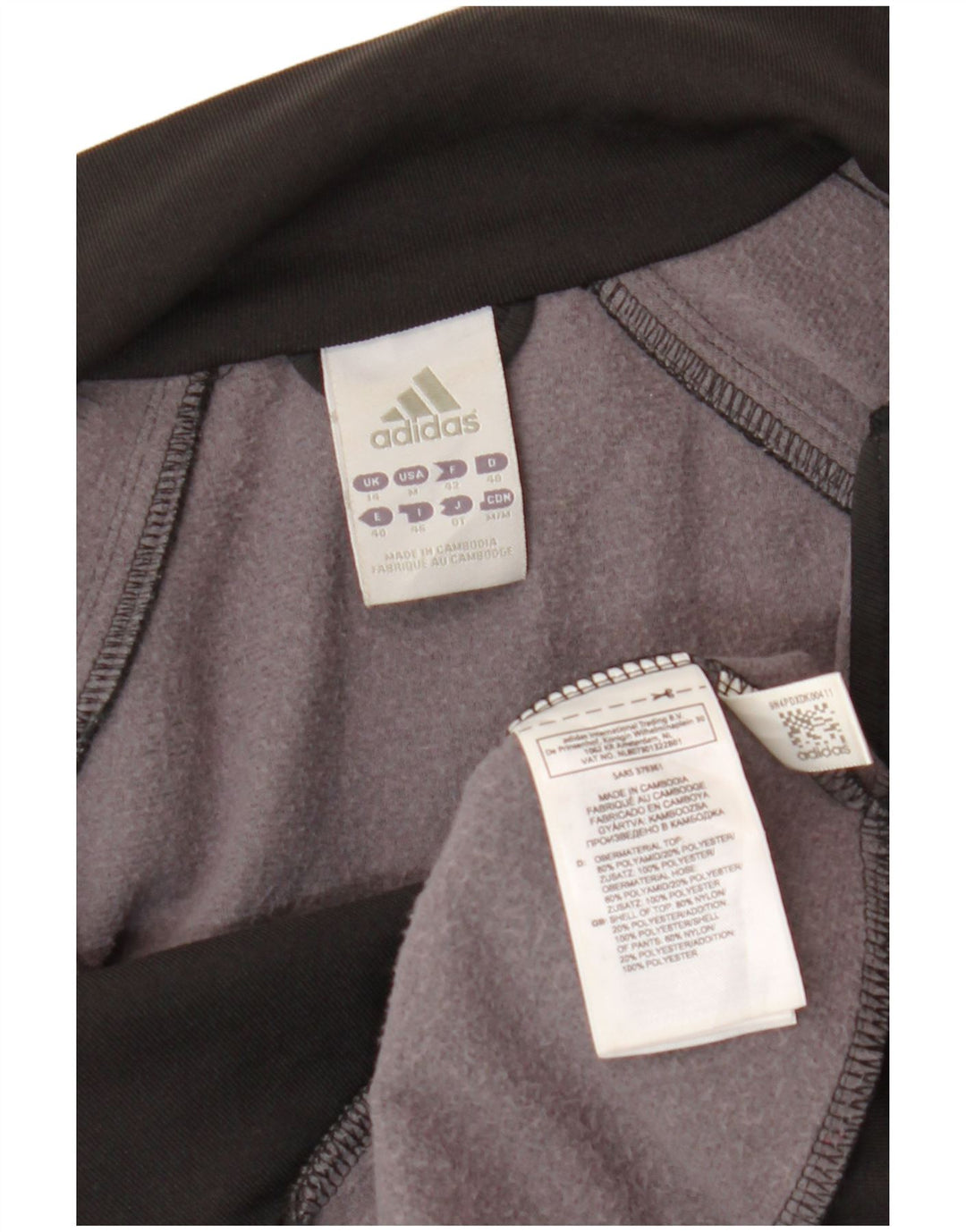 Adidas - Chaqueta de chándal para mujer, talla 40, talla mediana, color negro, poliamida