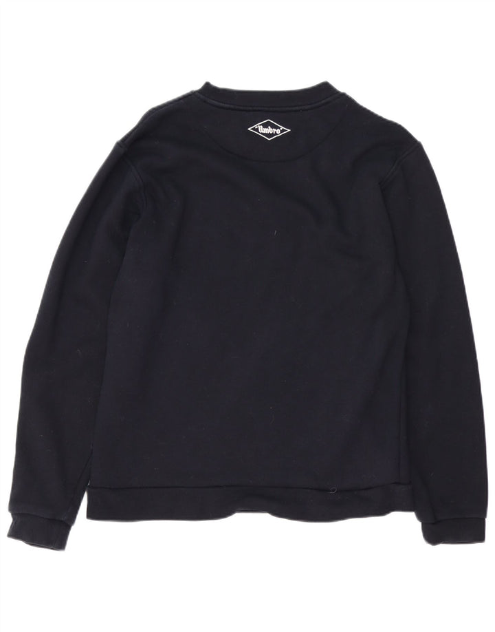 UMBRO Hombre Sudadera Gráfica Jersey Pequeño Algodón Negro