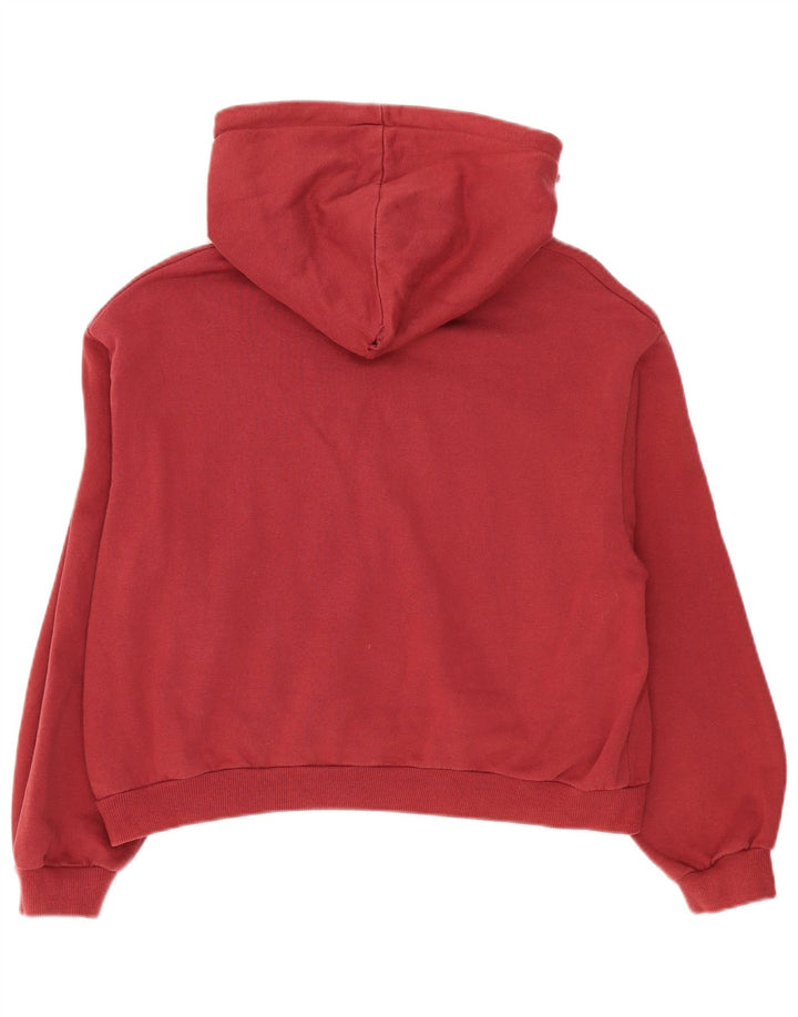 Pull & Bear Jersey con capucha y gráfico de corte extragrande para mujer Reino Unido 44 Mediano Rojo