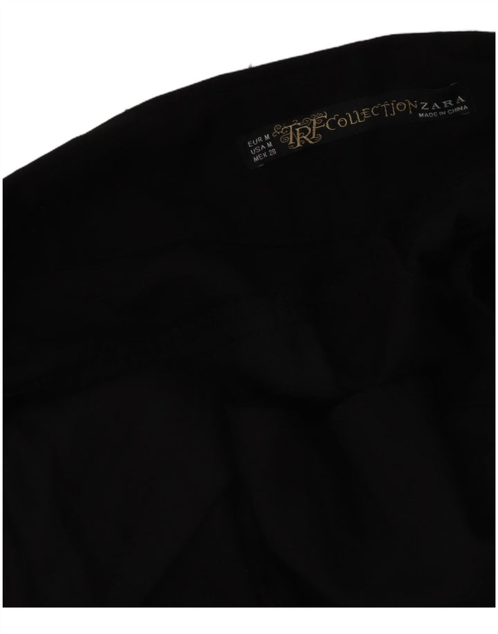 Zara Mujer Pantalones Cortos Slim Medium W28 L27 Negro
