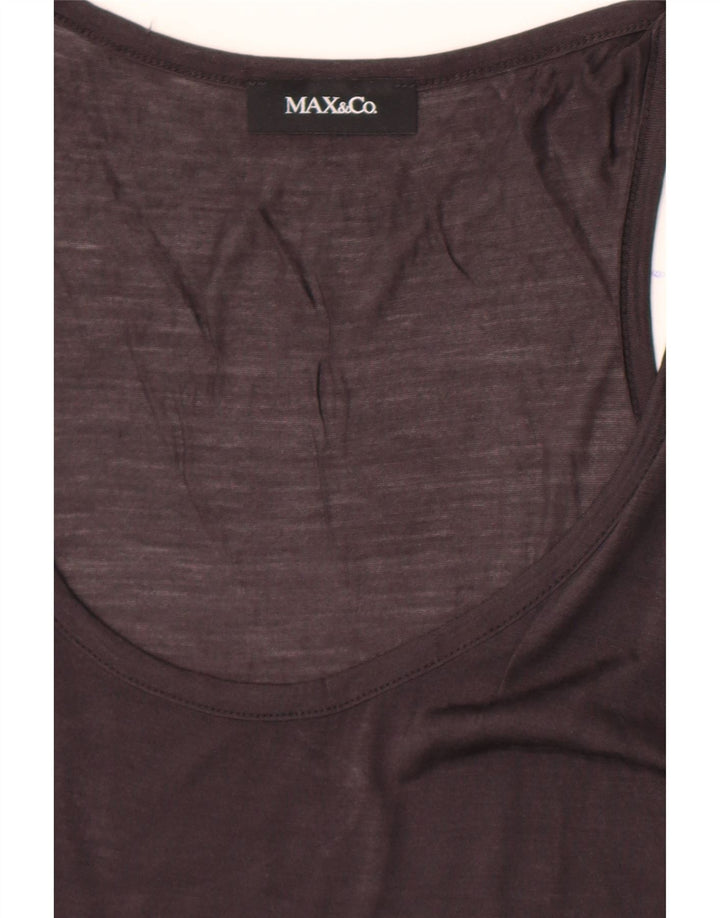 Max & Co. Camiseta sin mangas para mujer UK 12 Medium Black
