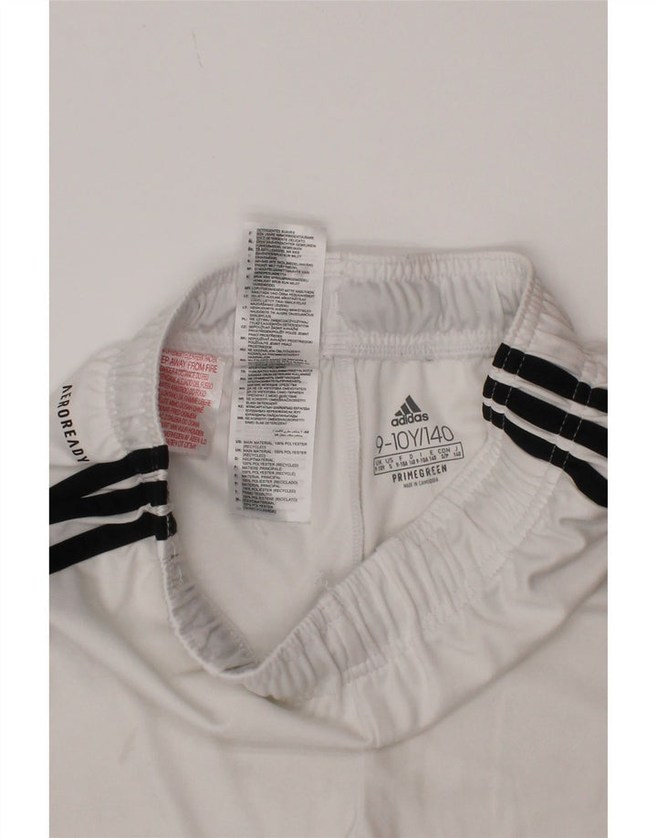 Adidas Pantalones cortos deportivos Aeroready para niños 9-10 años Blanco Poliéster