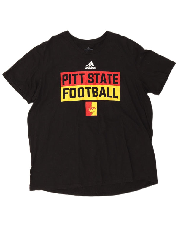 Adidas Camiseta gráfica para hombre Top 2XL Negro
