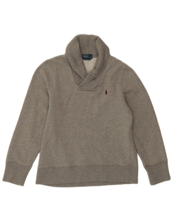 Polo Ralph Lauren Sudadera Niña Jersey 10-11 Años Algodón Gris Medio