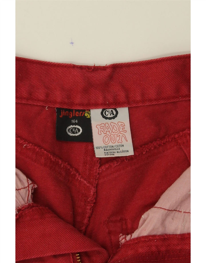 C&A Boys Capri Jeans 13-14 Years W26 L16 Red Cotton Vintage C&A and Second-Hand C&A from Messina Hembry 