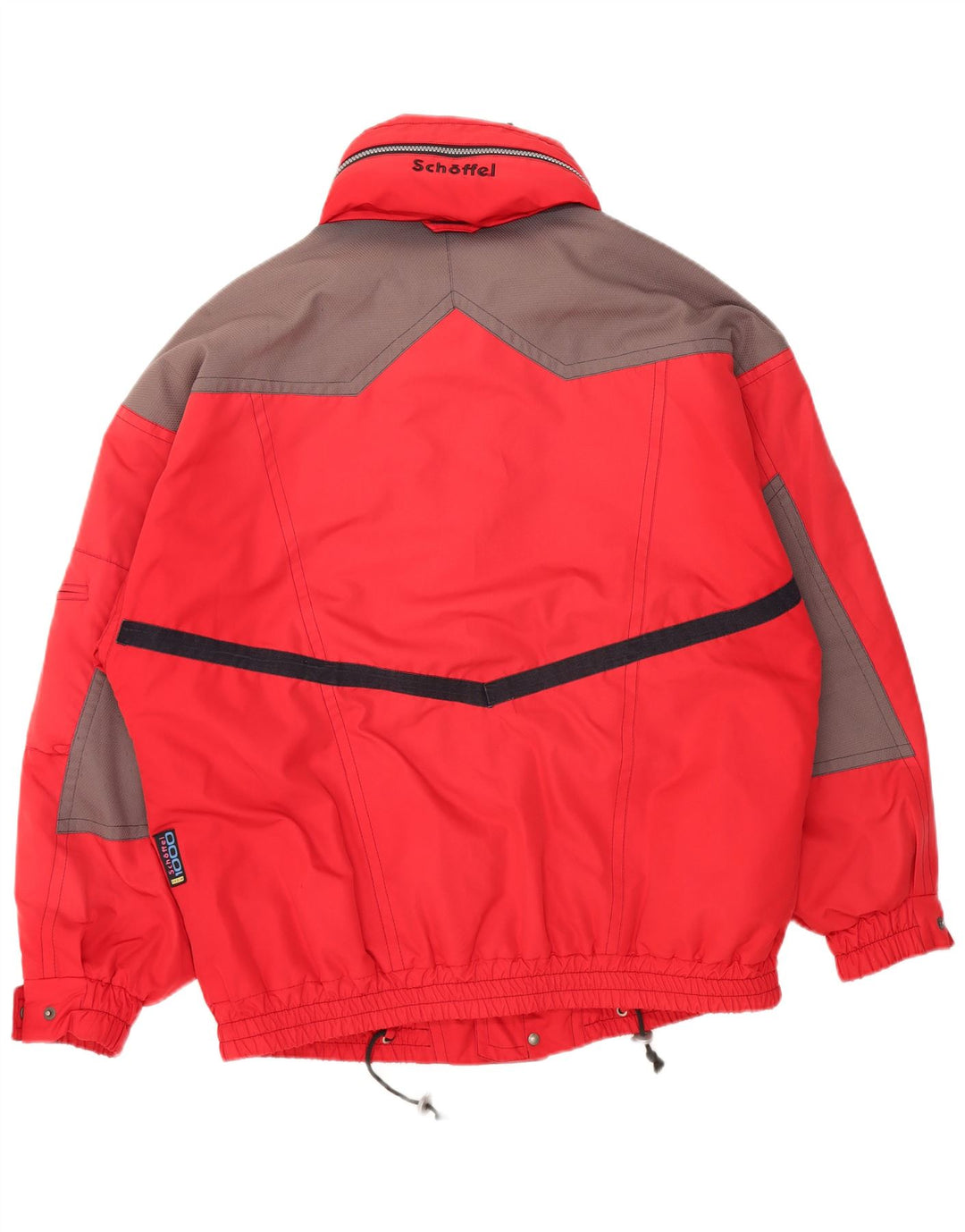 SCHOFFEL Chaqueta de esquí con capucha para hombre ES 42 XL Rojo Colorblock