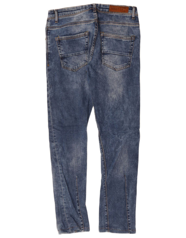 Zara Mens Slim Jeans EU 38 Small W30 L29 Algodón Azul