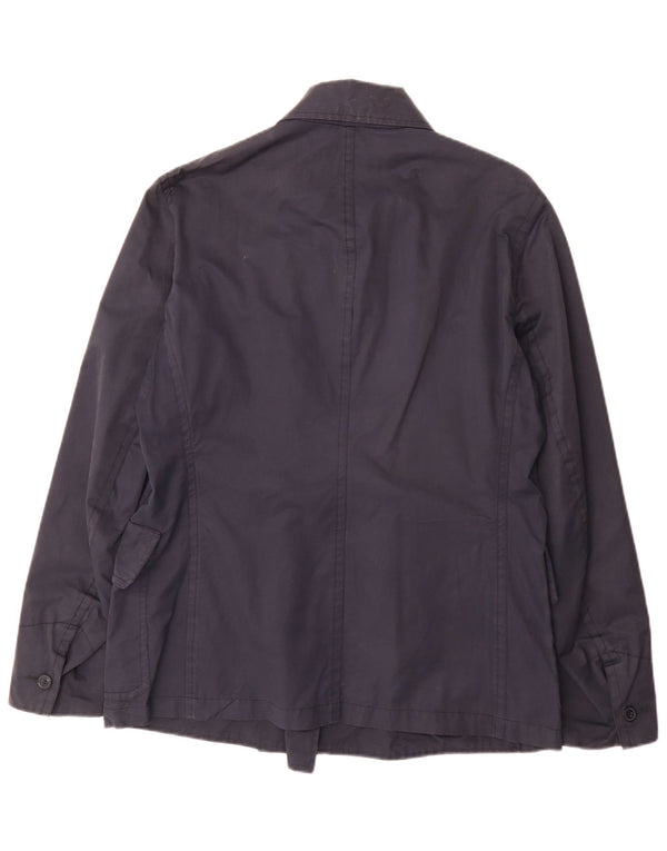 Woolrich Gabardina para mujer UK 18 XL Algodón azul marino