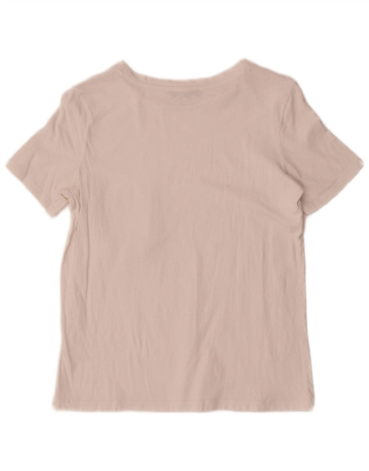 Zara Mujer Camiseta Top UK 10 Small Blanco