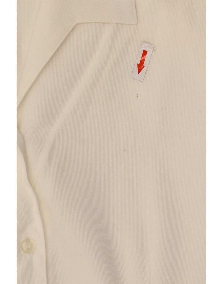 Vintage mujer camisa Reino Unido 16 grande blanco