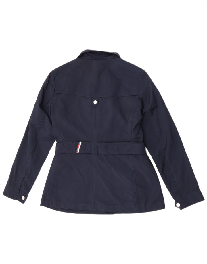 Tommy Hilfiger Chaqueta utilitaria para mujer UK 10 Small Poliéster azul marino