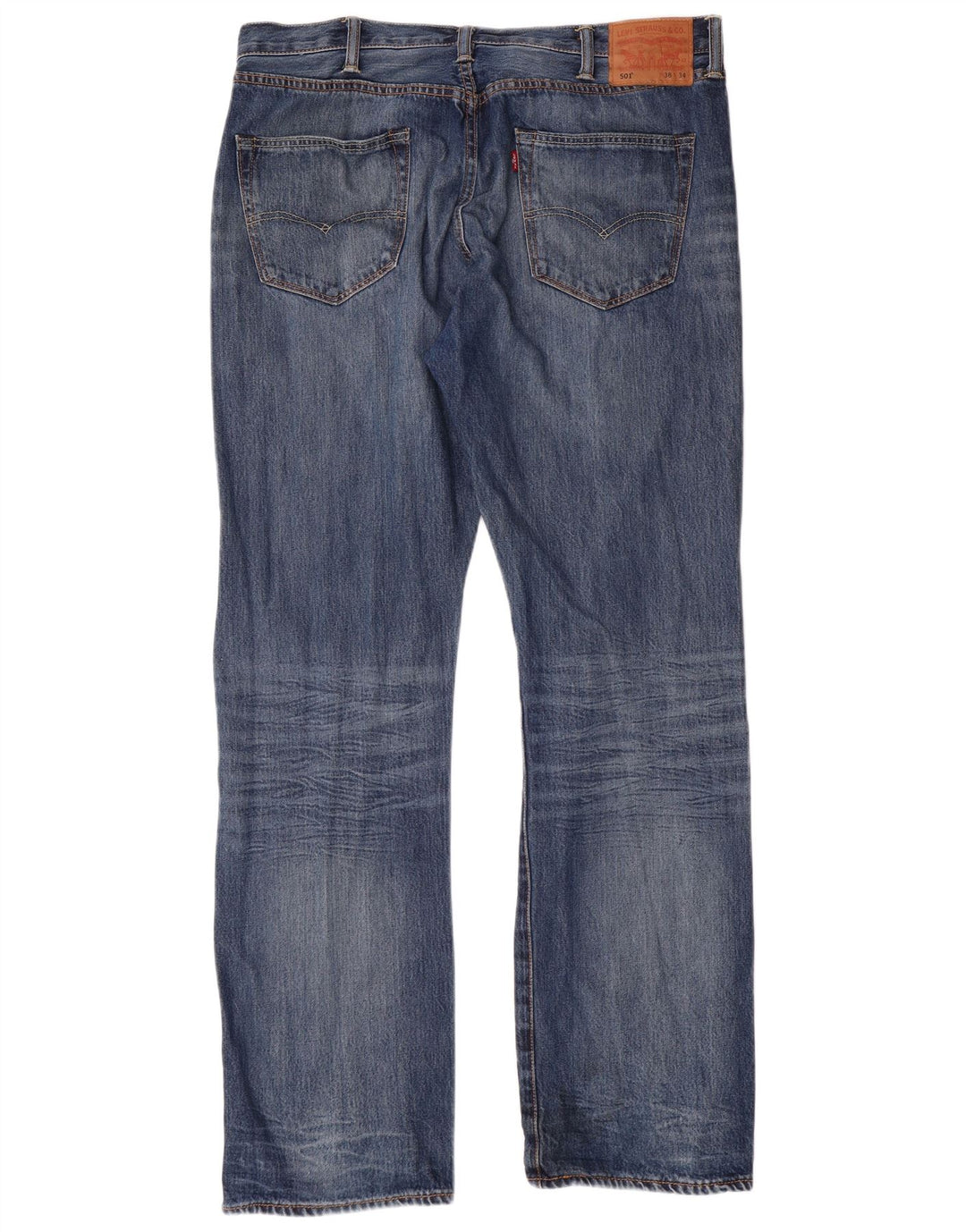 LEVI'S Jeans rectos 501 para hombre W38 L34 Algodón azul