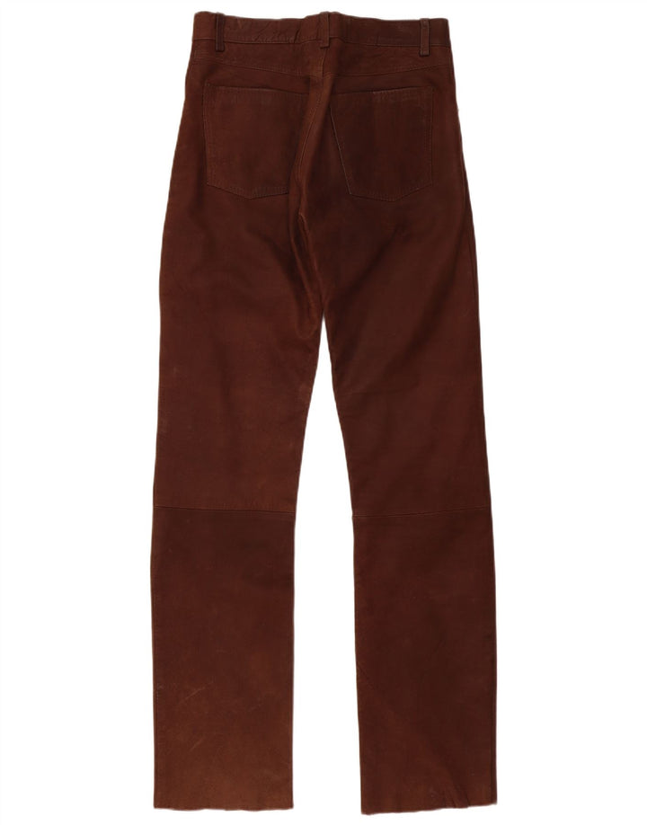 ENJOY Pantalón de cuero para hombre W30 L34 Marrón