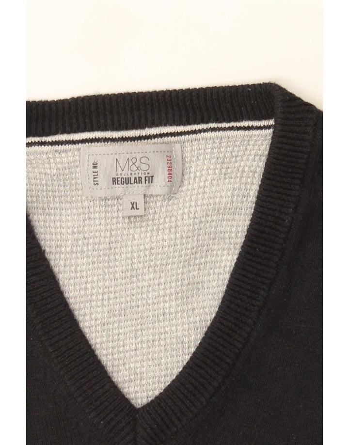 Marks & Spencer - Camiseta sin mangas para hombre, ajuste regular, talla XL, color negro