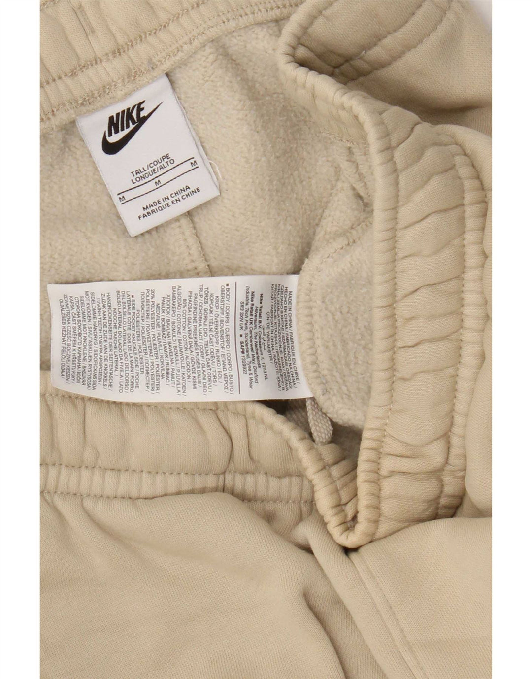 Pantalones De Chándal Nike Cargo Joggers De Algodón Beige Medio