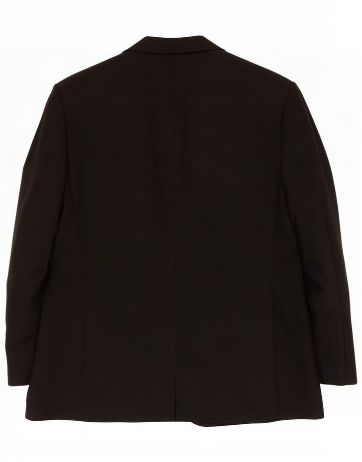 Marks & Spencer Chaqueta tipo blazer de 2 botones para hombre UK 38 Mediano Poliéster negro