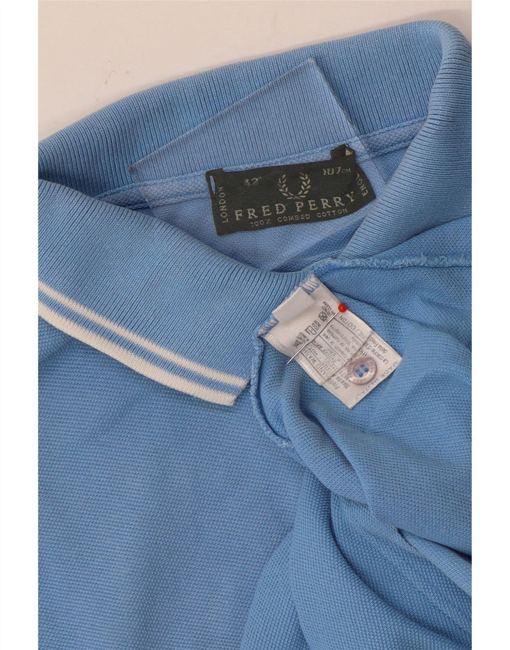 Polo Fred Perry Hombre Algodón Azul Medio