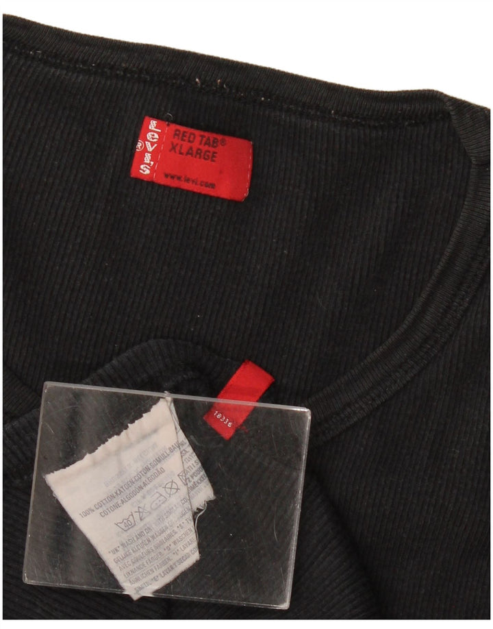 Levi's Camiseta sin mangas para mujer UK 18 XL Algodón negro