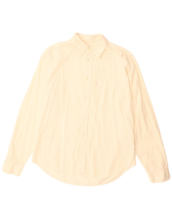 Calvin Klein Jeans Camisa de pana para hombre 2XL Algodón blanco roto