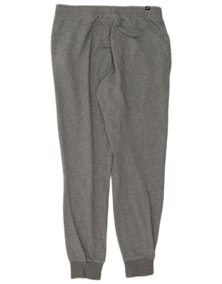 PUMA Pantalones de chándal para hombre Joggers Large Grey Cotton