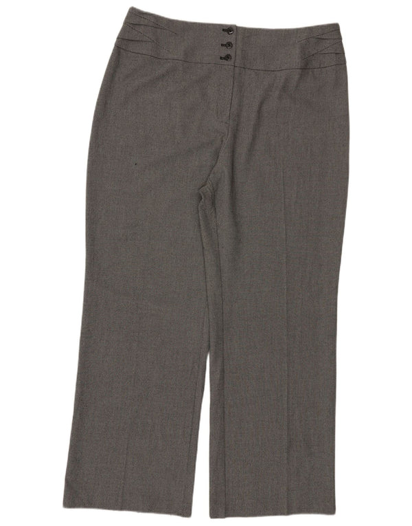 Marks & Spencer Pantalones Casuales para Mujer UK 20 2XL W40 L30 Negro Manchado
