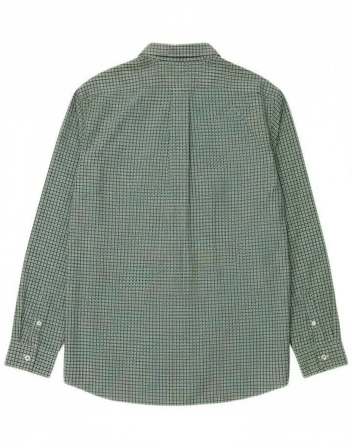 Camisa Gap Slim Fit XL De Algodón A Cuadros Verdes