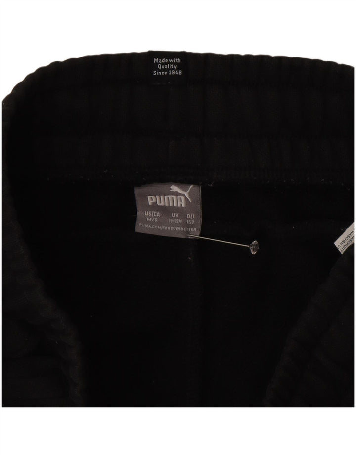 Puma Pantalones de chándal para niño Joggers 11-12 años Negro Algodón