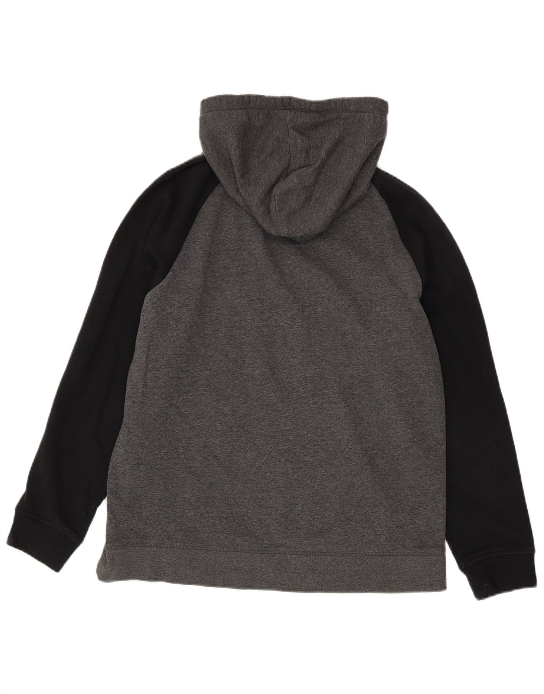 Reebok Hombre Sudadera Con Capucha Gráfica De Algodón Color Block Gris Medio