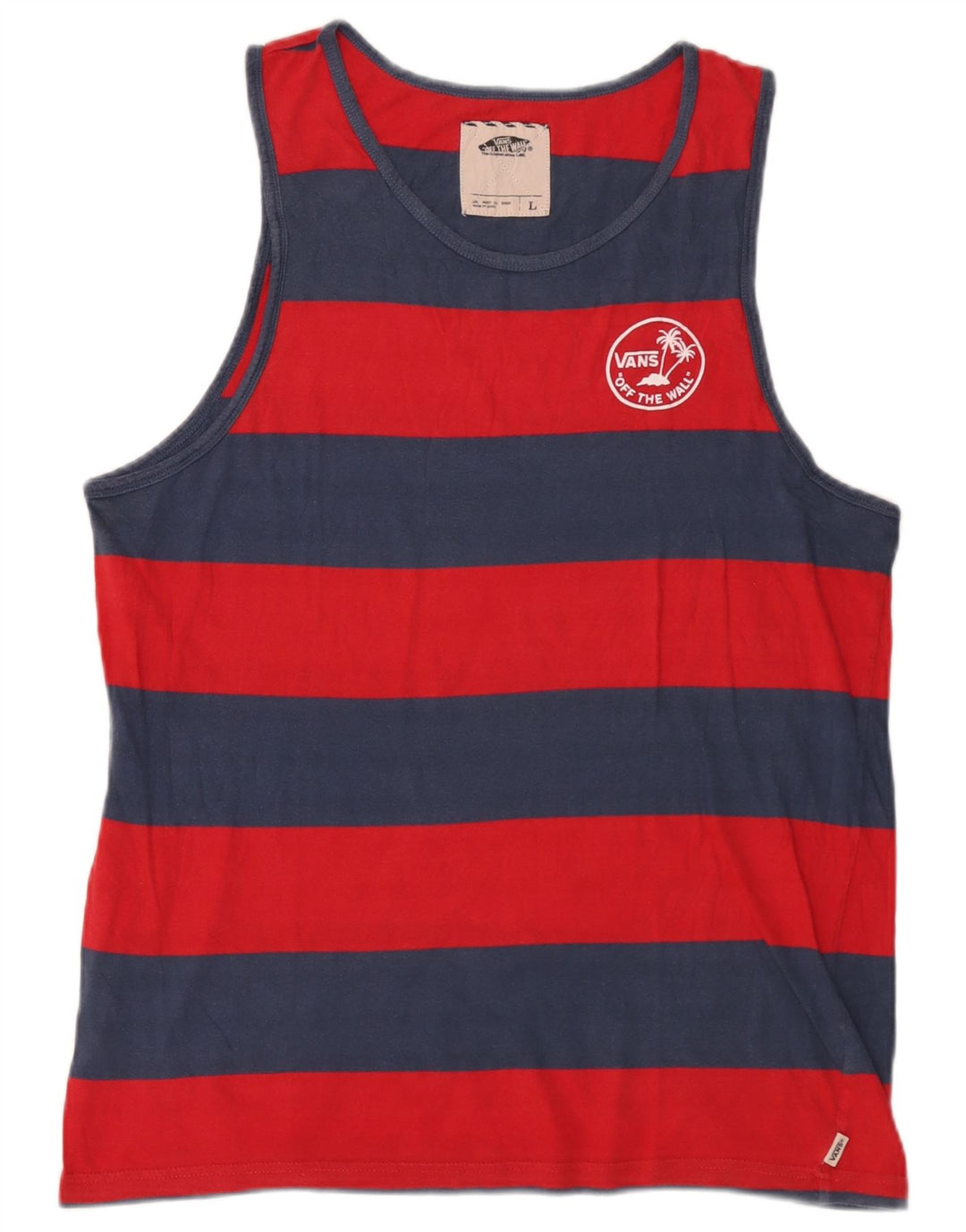 Vans Hombre Chaleco Top Grande Azul Rayas