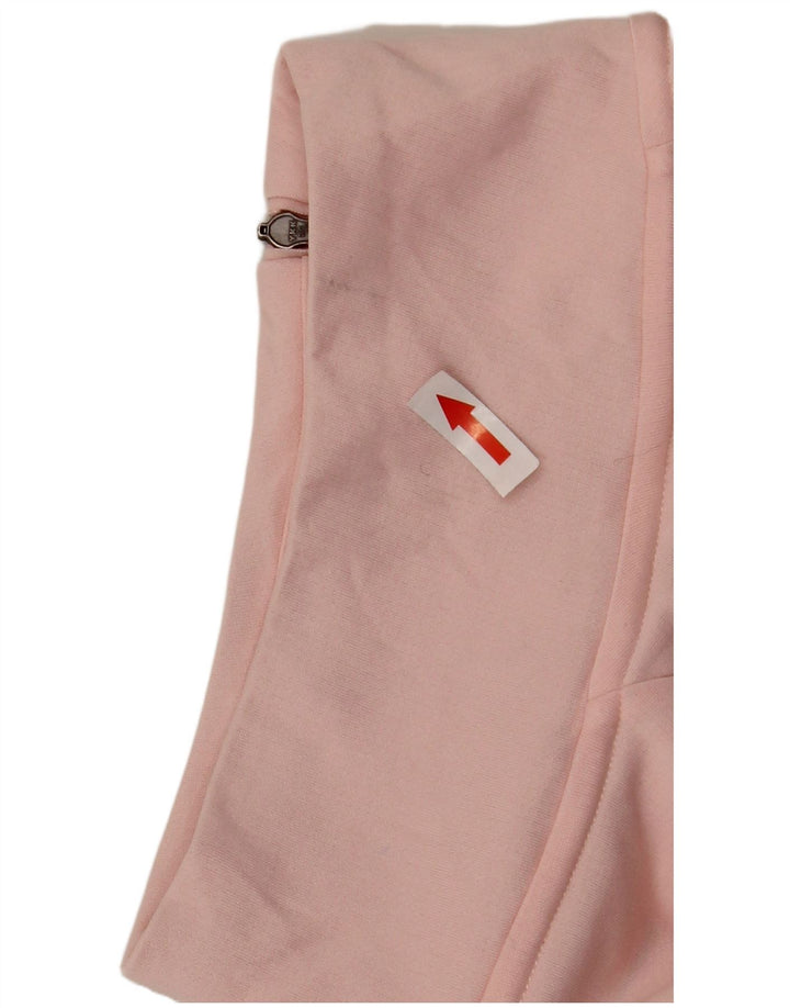 Nike Mujer Oversize Graphic Zip Neck Jersey Chándal Top UK 6 XS Rosa