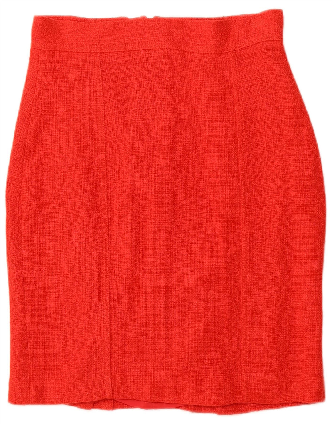HOBBS Falda lápiz para mujer UK 12 Medium W30 Viscosa roja