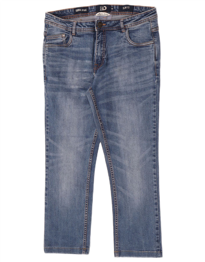 Dack's Jeans ajustados para mujer IT 46 Large W30 L24 Algodón azul