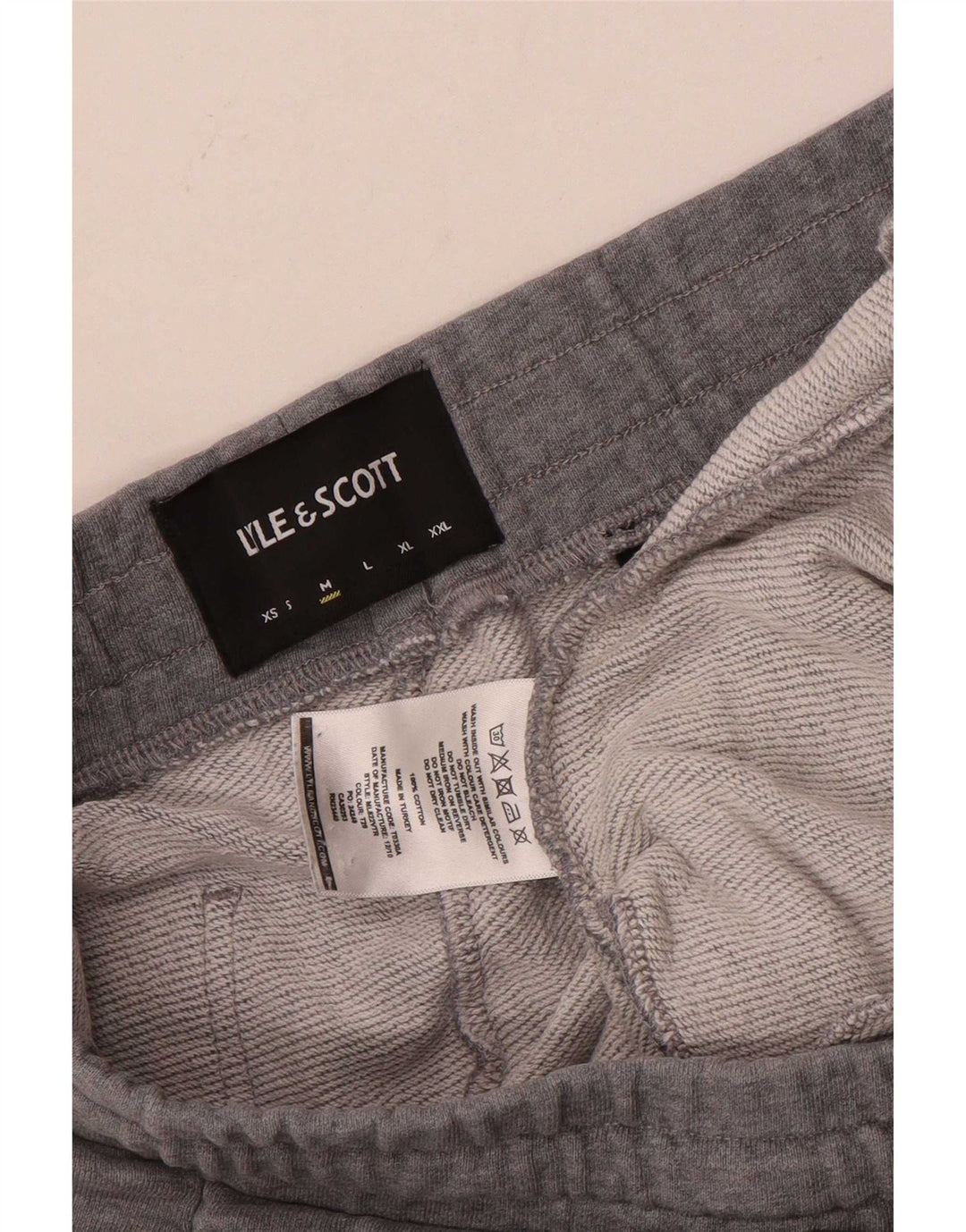 Pantalones de chándal para hombre Lyle & Scott Joggers de algodón moteado en gris medio