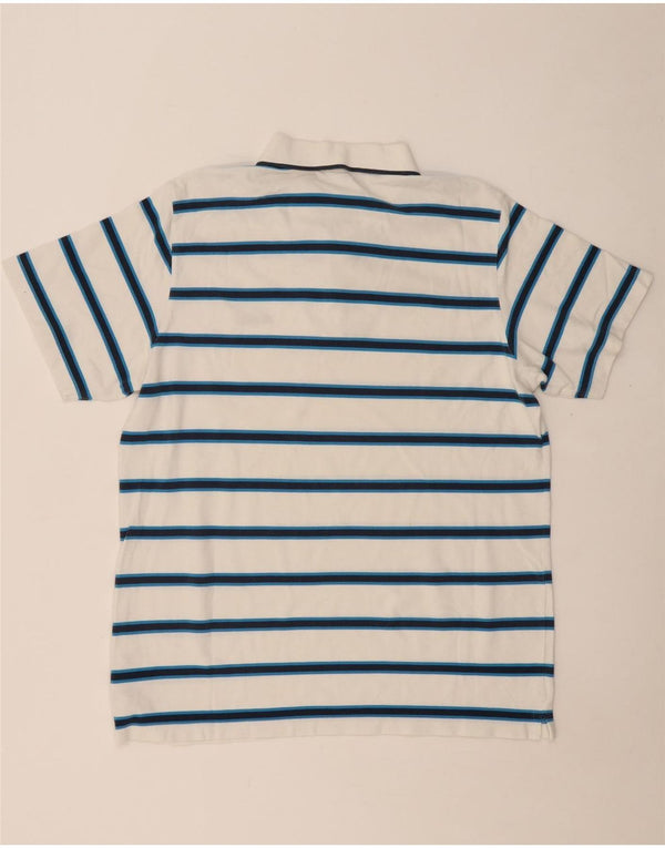 REEBOK Polo Hombre XL Algodón Rayas Blanco