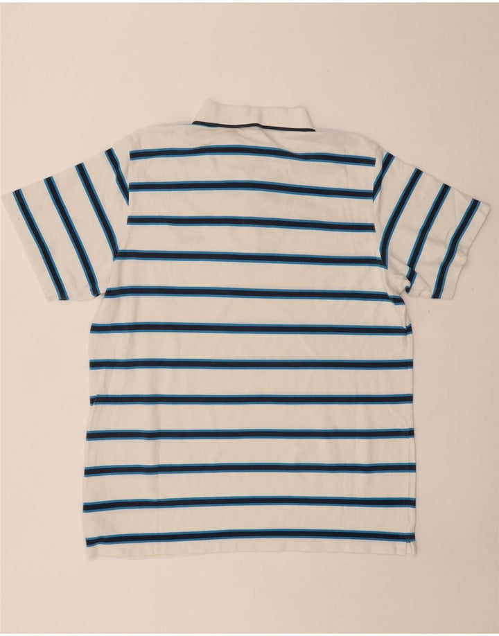 REEBOK Polo Hombre XL Algodón Rayas Blanco