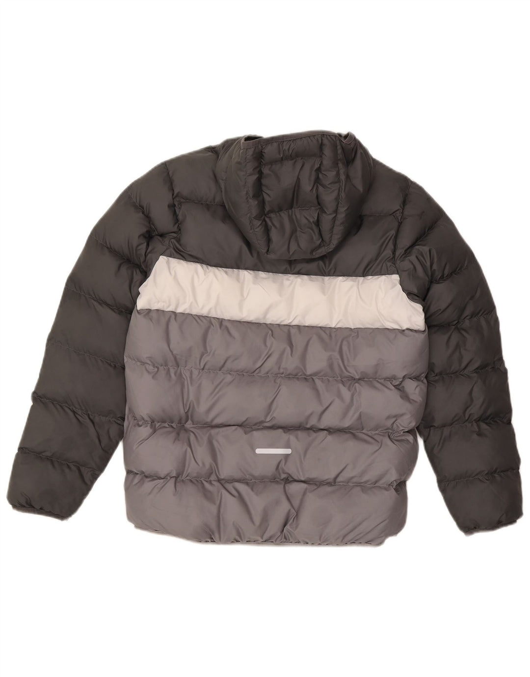 Adidas Chaqueta acolchada con capucha para niño 13-14 años Gris Poliéster color block